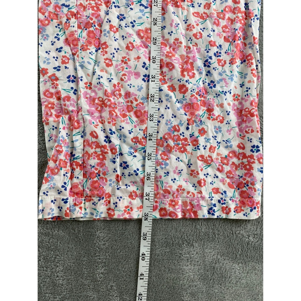 Old Navy Intimates Womens XL Floral Pajama Pants Pink Red White Wide Leg Lounge - Picture 7 of 16
